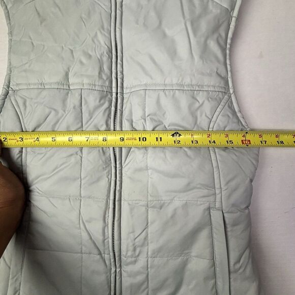 ZARA TRF WOMEN'S TAUPE CROPPED PUFFER VEST Medium Gray GUC‎ - Picture 4 of 10